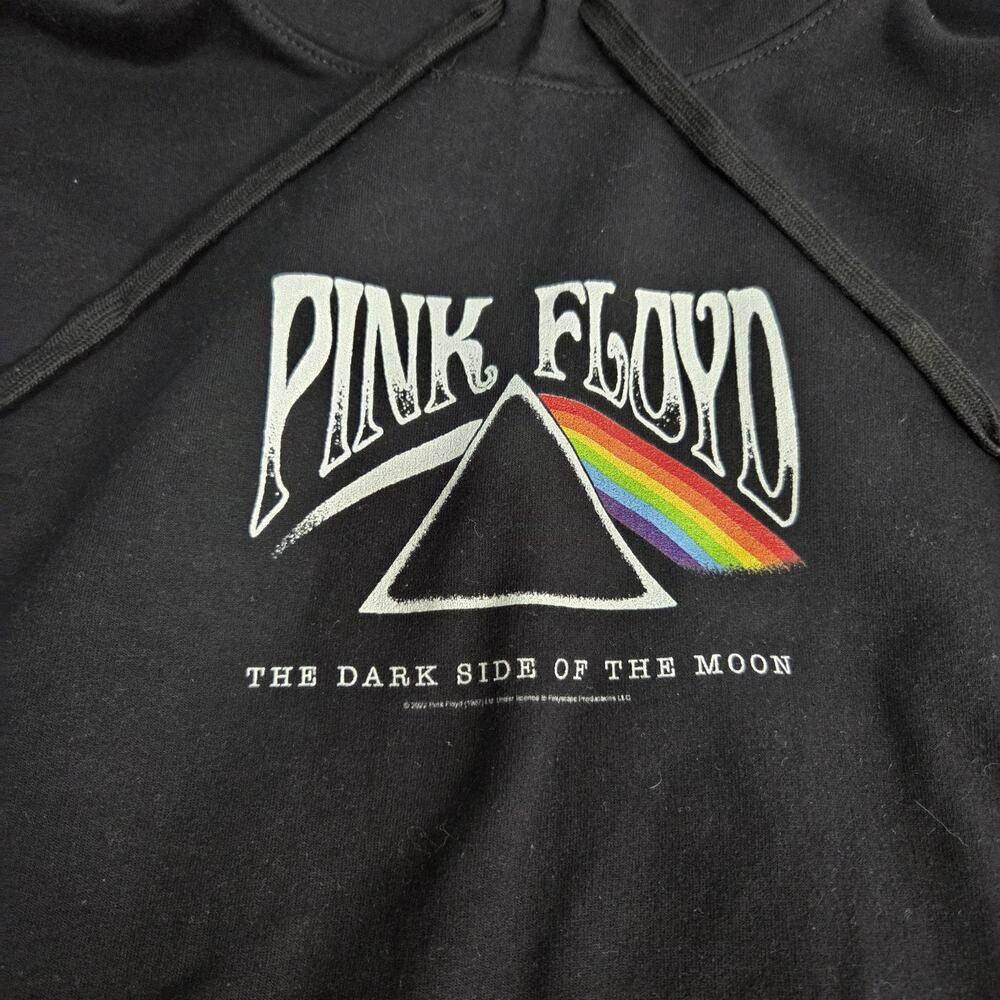Pink Floyd The Dark‎ Side of the Moon Hoodie Men’s Medium Black Band Sweatshirt - Picture 2 of 8